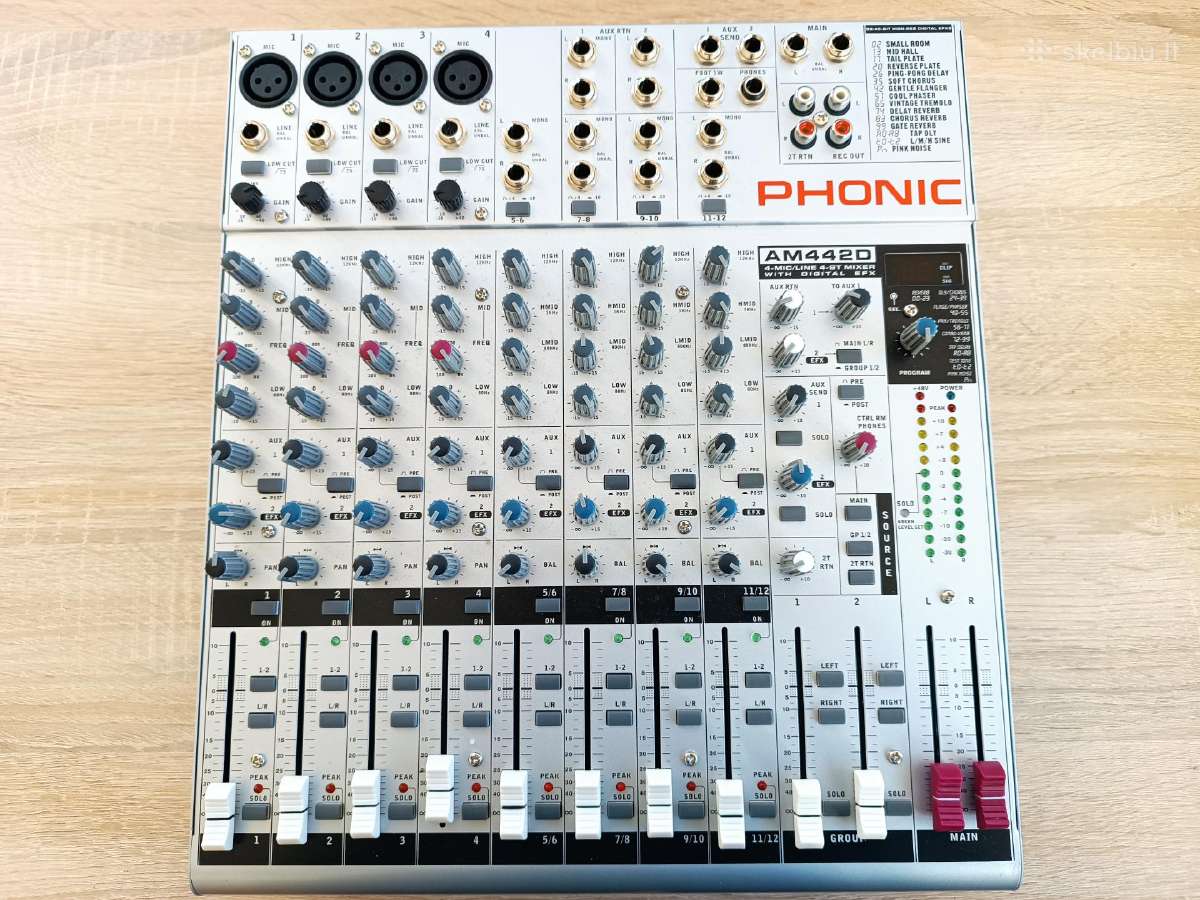 Mikšerinis pultas Phonic Am442d - nuotraukos Nr. 2