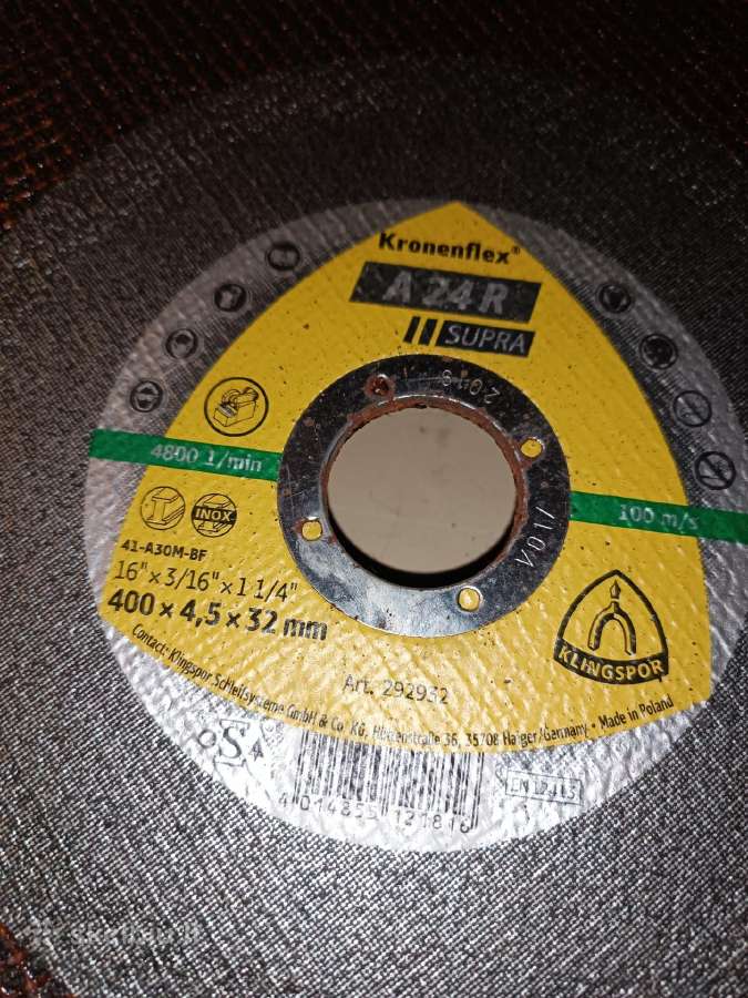Didelis metalo pjovimo diskas 400 x 4,5 x 32 mm - nuotraukos Nr. 3
