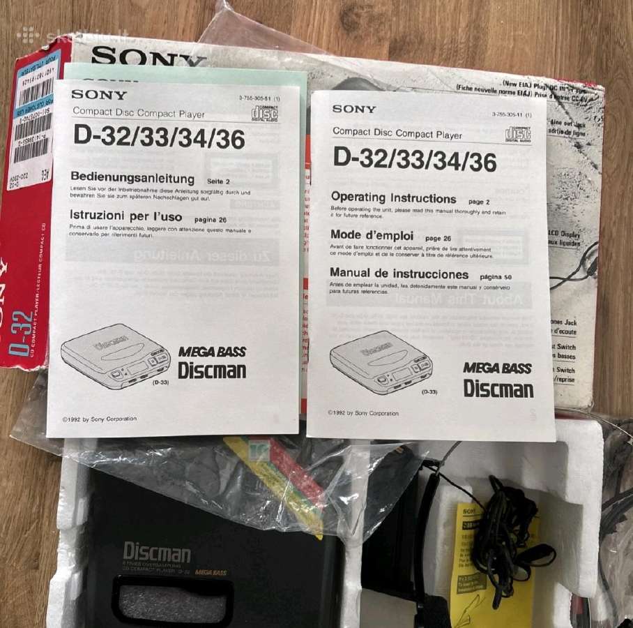 Sony Sanyo Panasonic discman ausinukai - nuotraukos Nr. 3