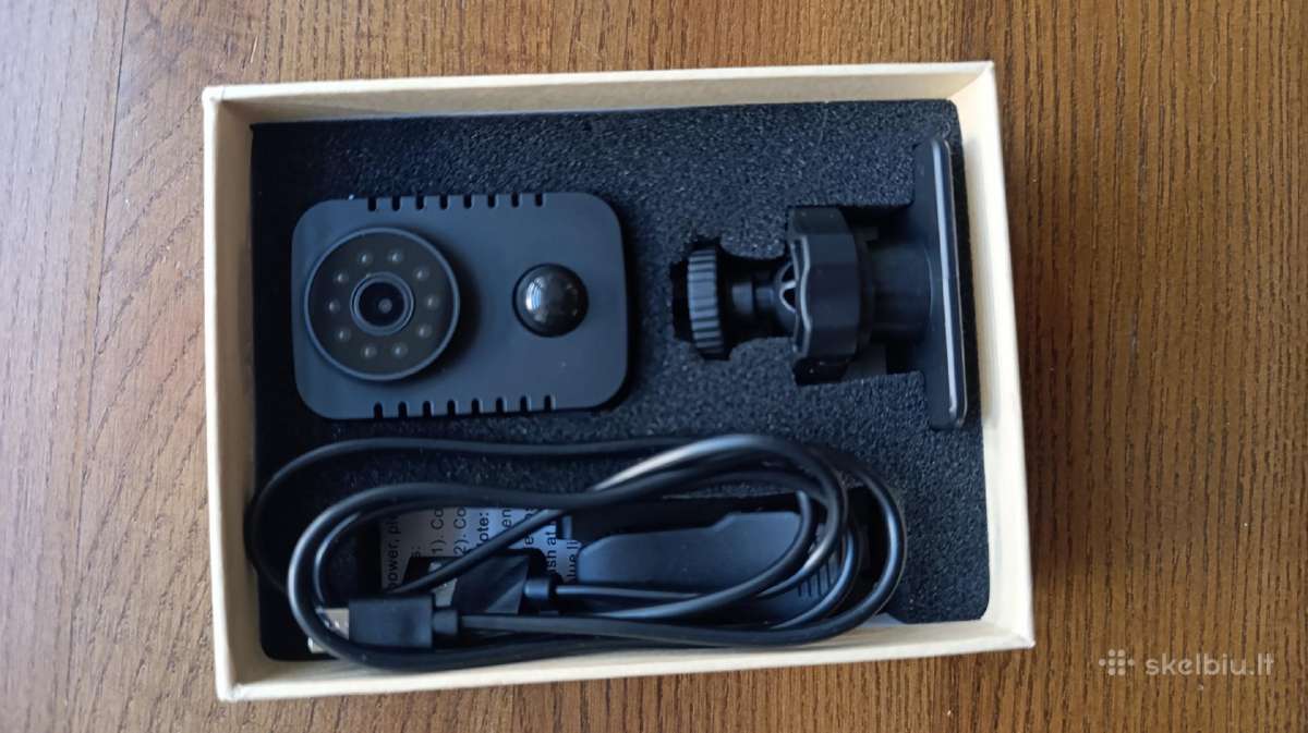 Mini HD kamera pir su naktiniu.viena karta bandyta