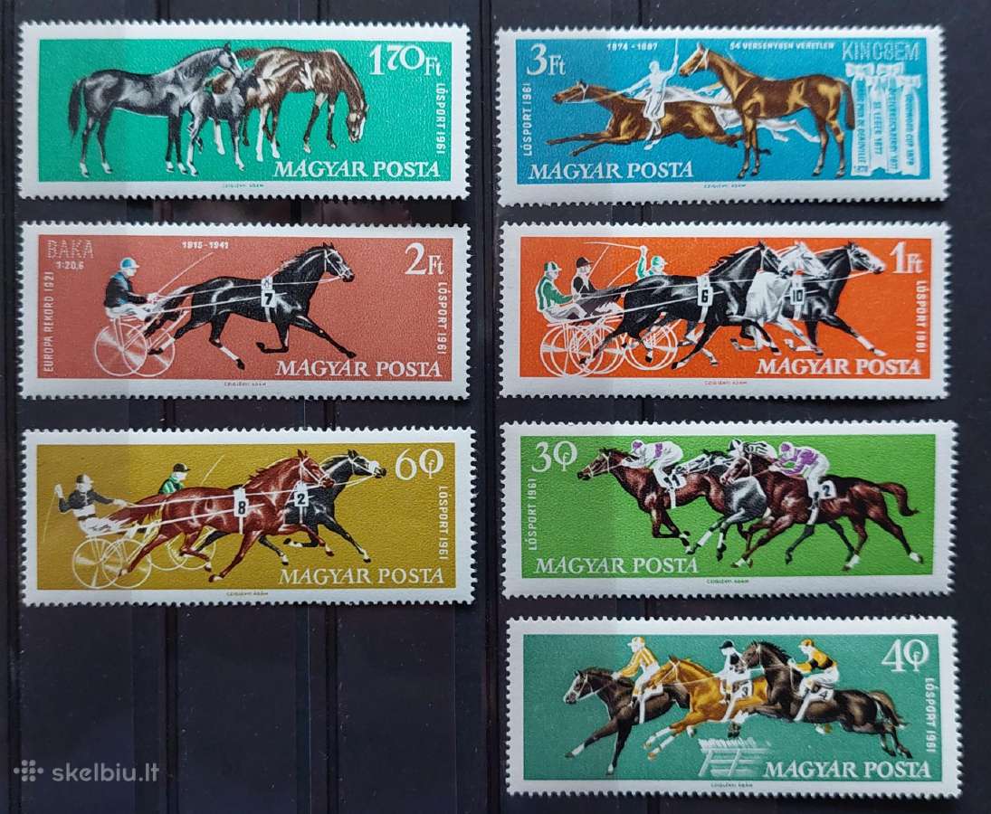 Vengrija 1961 arklių sportas, švarus Michel 1776a-