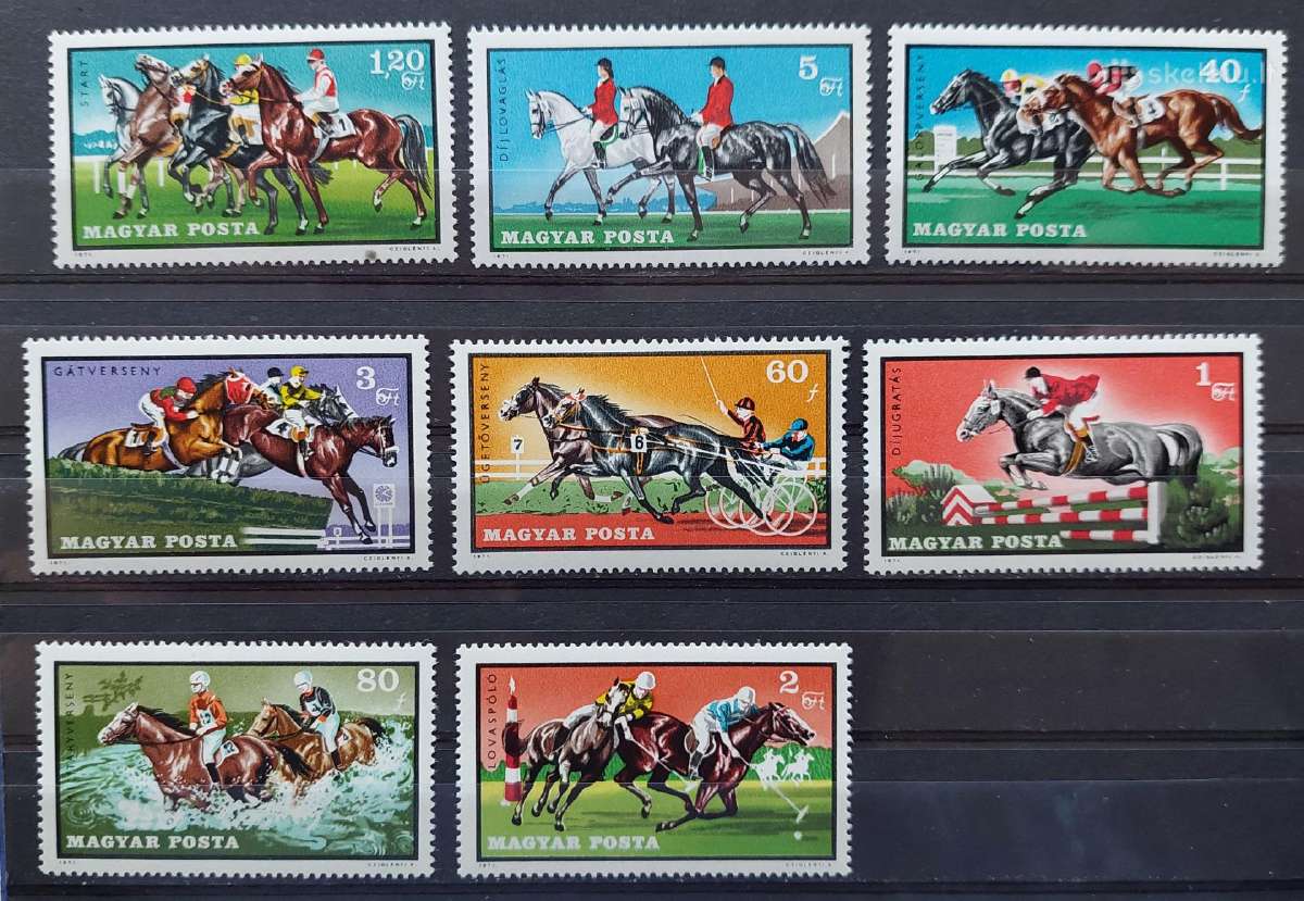 Vengrija 1971 arklių sportas, švarus Michel 2703a-