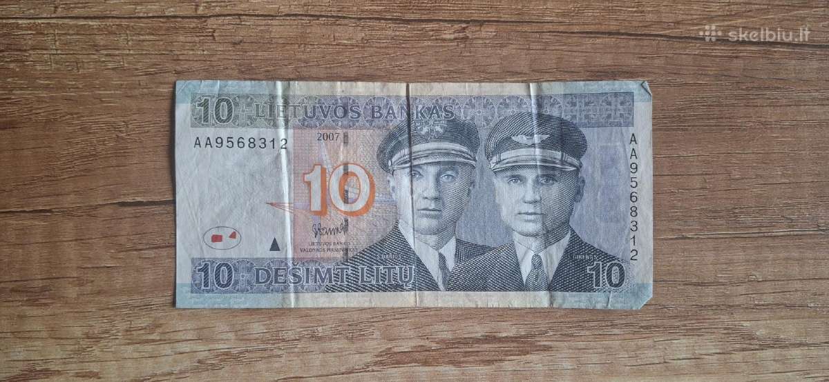 10 litų 2007m, Aa serija