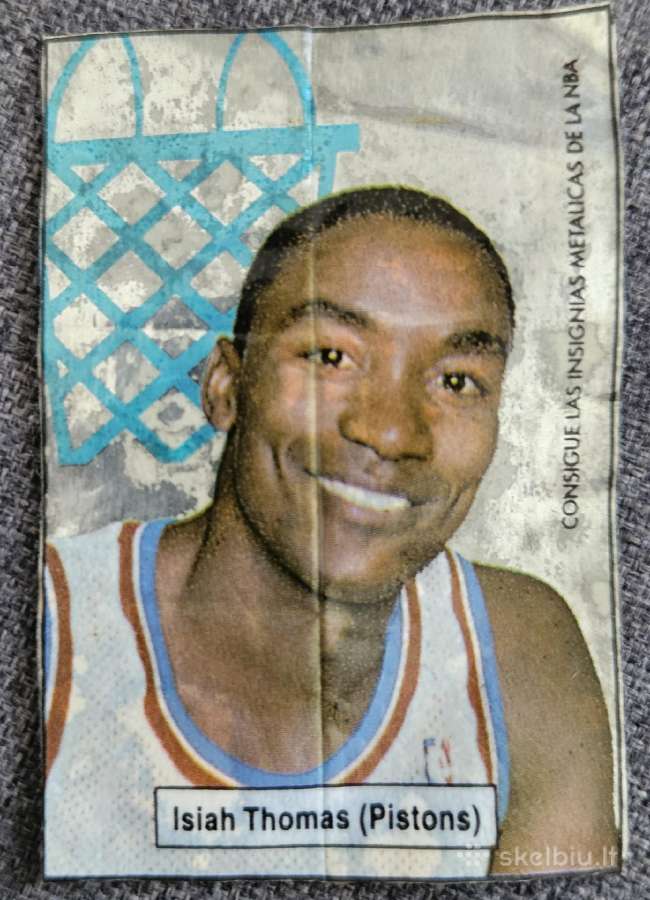 Nba žaidėjo Isiah Thomas 1989m. lipdukas