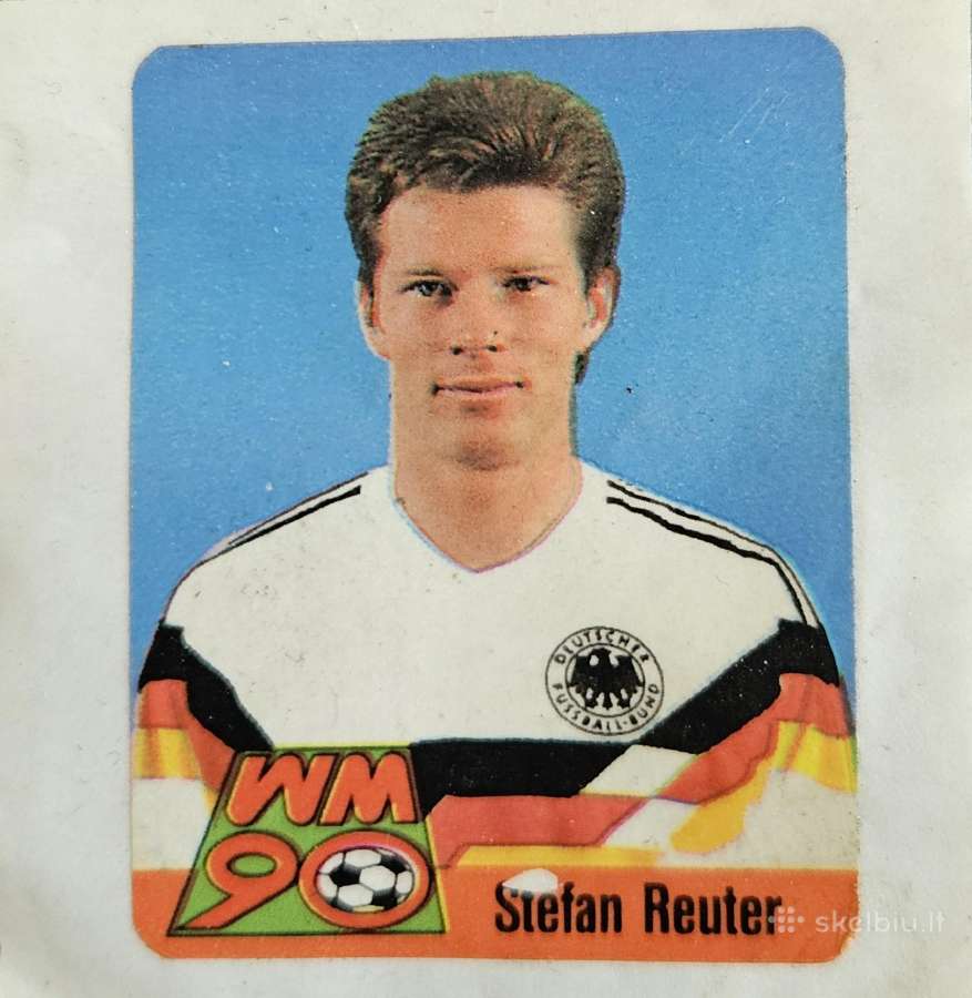 Futbolo vokiečių žaidėjo Stefan Reuter 1990m.