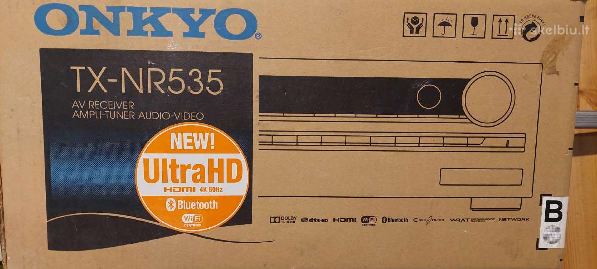 Onkyo tx nr535 5.2 4k receiver 5x115w - nuotraukos Nr. 2