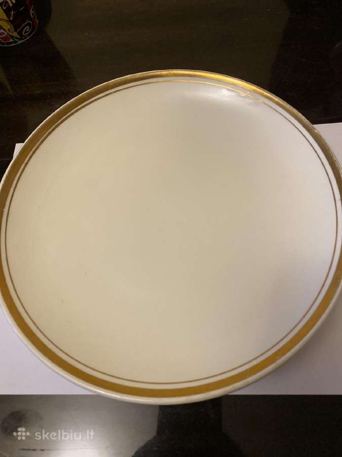 Senovinės lėkštės užkandžiams 2 vnt 24 cm skersmen