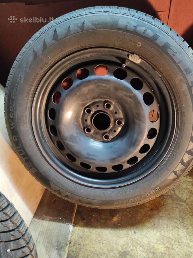 205/60 R16 padangos su VW skardiniais ratlankiais - nuotraukos Nr. 7