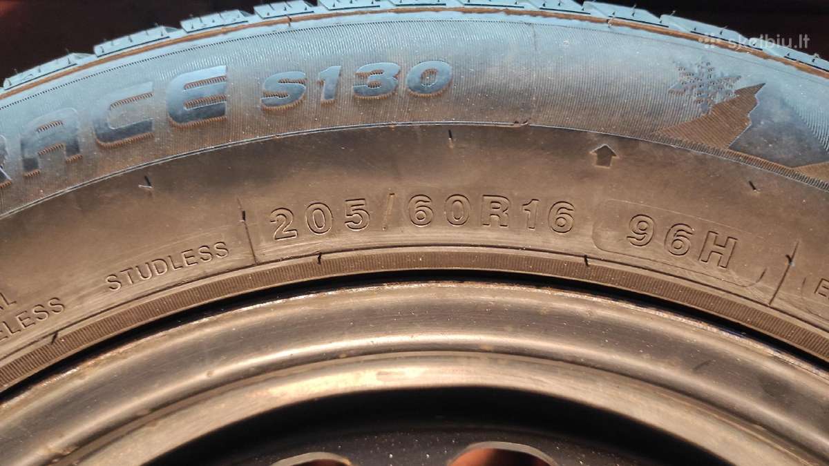 205/60 R16 padangos su VW skardiniais ratlankiais - nuotraukos Nr. 14