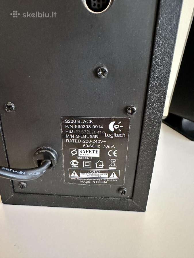 Garso kolonėlės Logitech S200 - nuotraukos Nr. 6