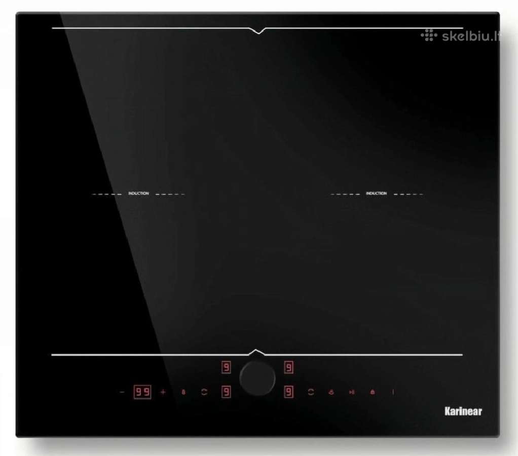 Indukcinė kaitlentė Karinear su 2x Flexi Zone 60cm - nuotraukos Nr. 10