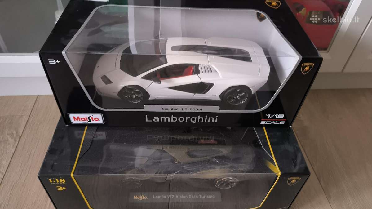 1:18 Ford, Lamborghini, Saleen, Jaguar modeliukai