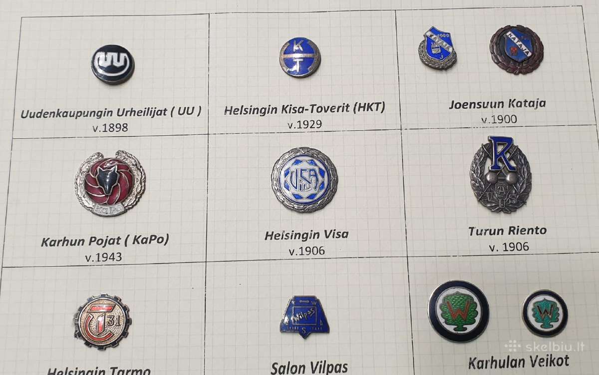 Krepšinis Ženkliukų Kolekcija Suomija - nuotraukos Nr. 4