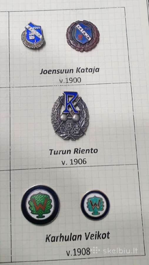 Krepšinis Ženkliukų Kolekcija Suomija - nuotraukos Nr. 8