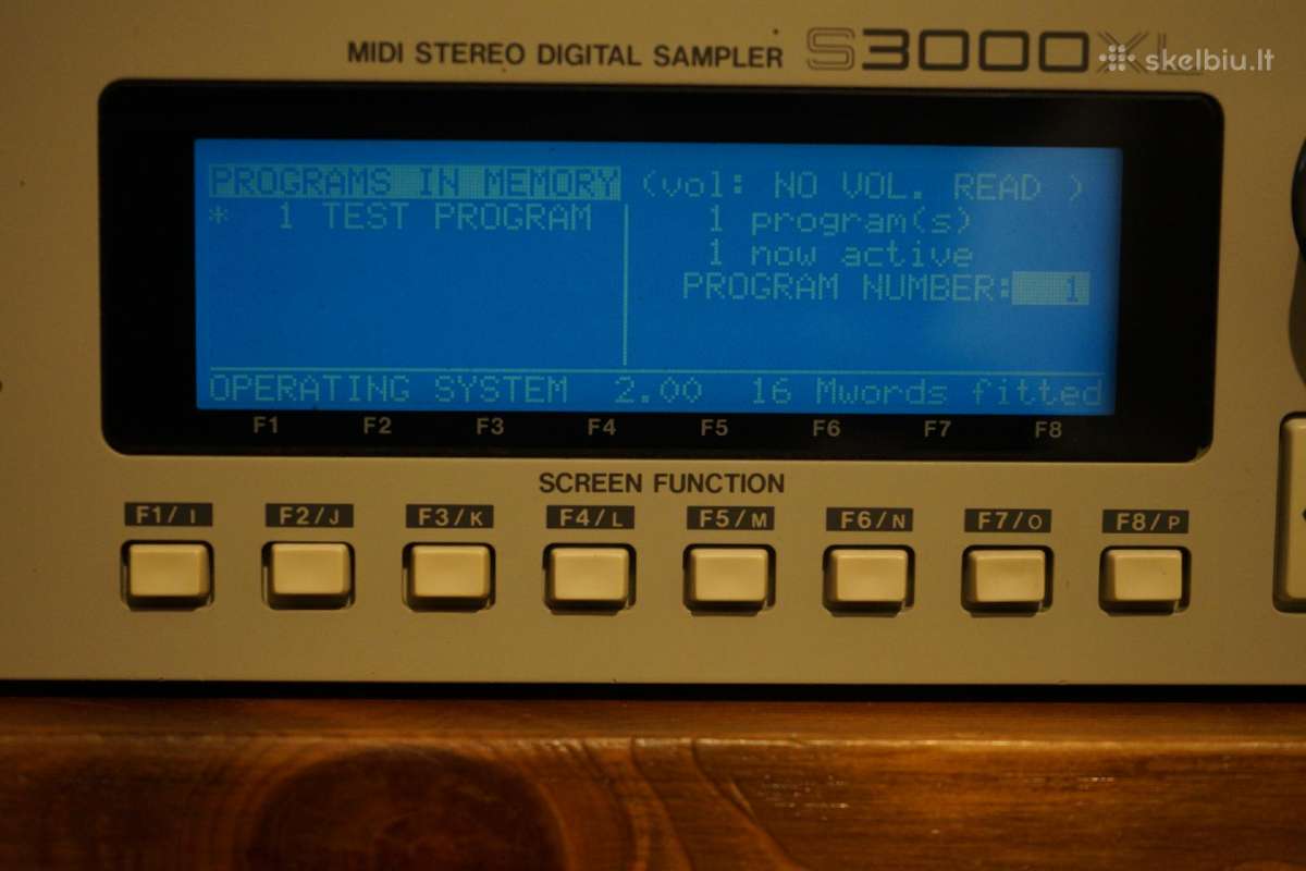 Akai S3000xl sampleris su priedais - nuotraukos Nr. 4