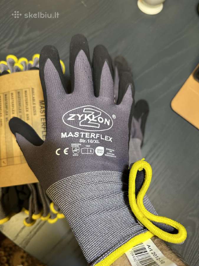 Darbo pirštinės zyklon masterflex 10/XL - nuotraukos Nr. 4