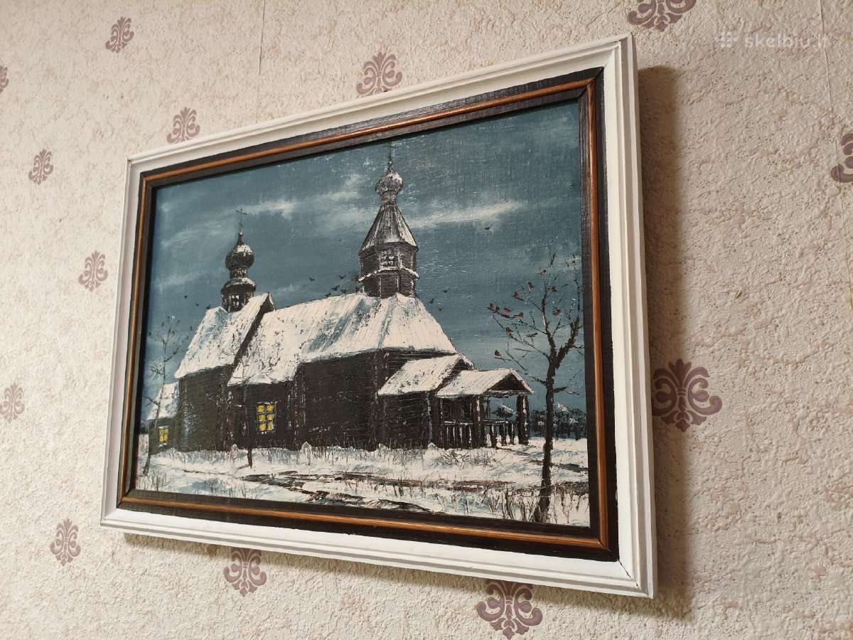 Paveikslas "XIX a.bažnyčia" - nuotraukos Nr. 3