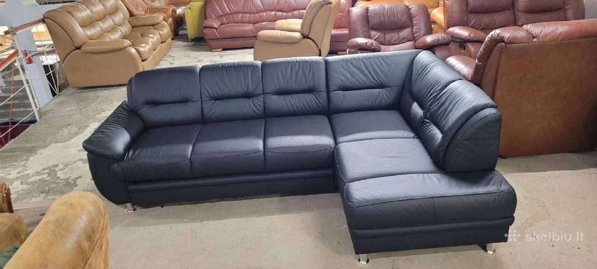 Odiniai Baldai Kampas sofa Reglainer komplektas - nuotraukos Nr. 8