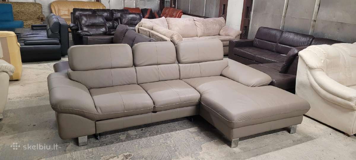 Odiniai Baldai Kampas sofa Reglainer komplektas - nuotraukos Nr. 12