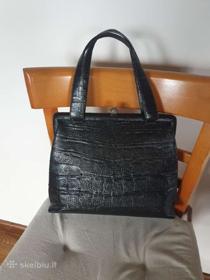 Vintažinė odinė rankinė - nuotraukos Nr. 2