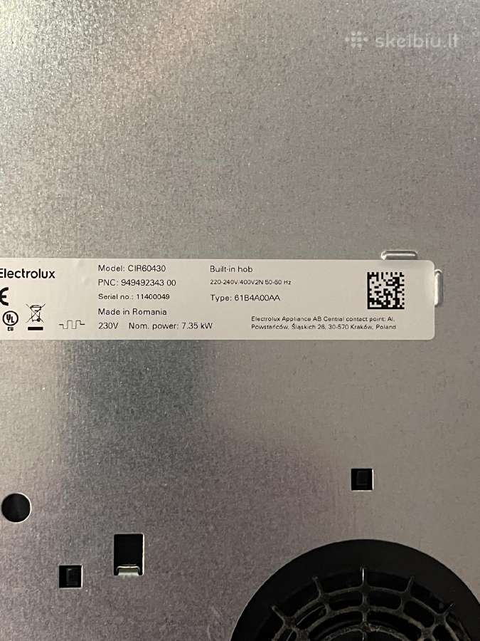 Elektroliux indukcine skilusi - nuotraukos Nr. 3
