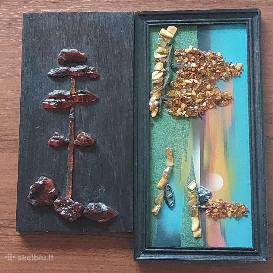 Gintariniai paveikslai / Amber Art . - nuotraukos Nr. 25