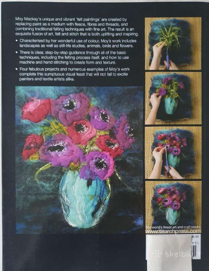 Nauja Knyga apie vėlimą "Felt & stitch" anglų k. - nuotraukos Nr. 2