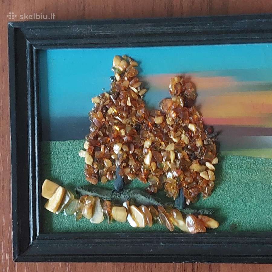 Gintarinis paveikslas - Žvejo namelis prie jūros - nuotraukos Nr. 15