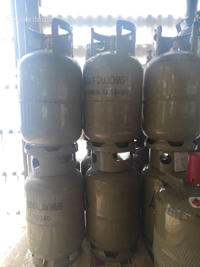 11 kg. (27ltr) dujų balionai