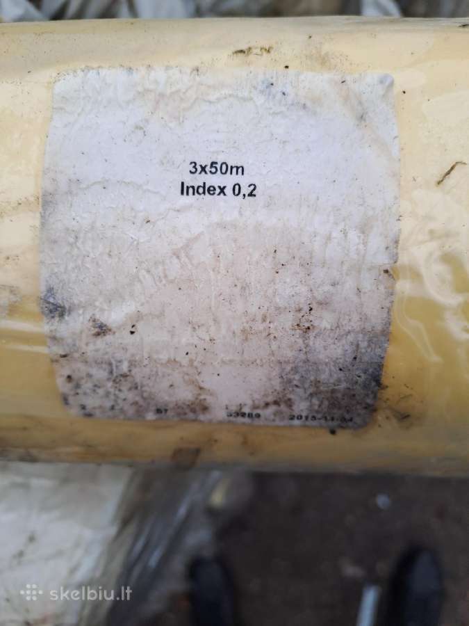 Geltona polietilenine plevele 5eur/rul
