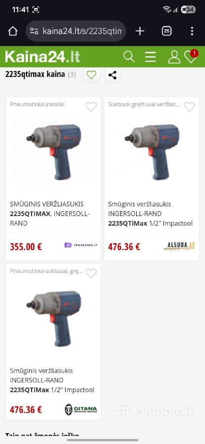 Smūginis Veržliasukis 2235qtimax, Ingersoll-rand - nuotraukos Nr. 6