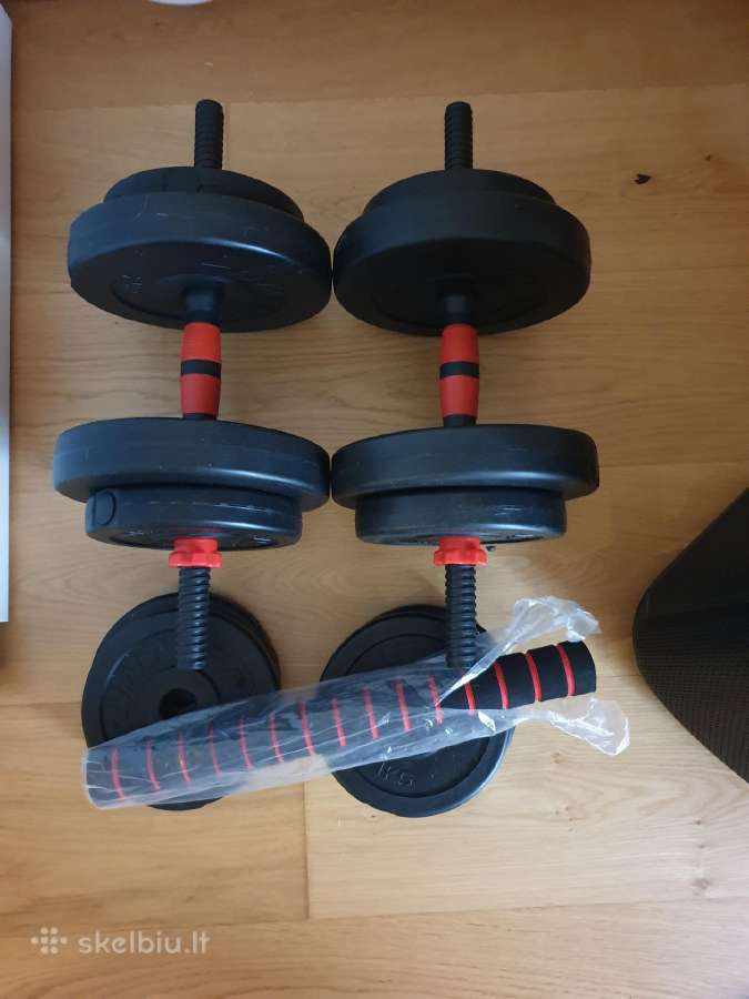 Du ganteliai po 10kg nauji