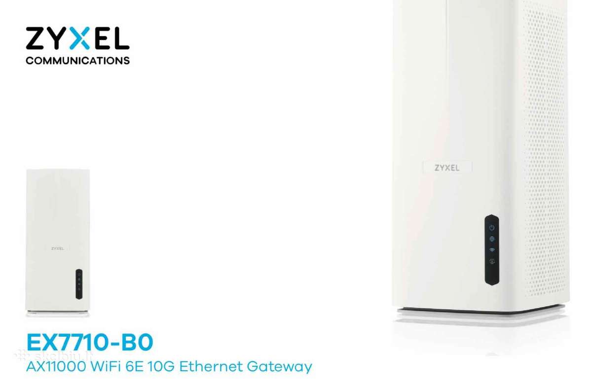10gb/s router WiFi monstras Zyxel Ex7710-b0