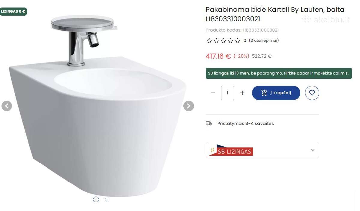 Kartell by Laufen bidė