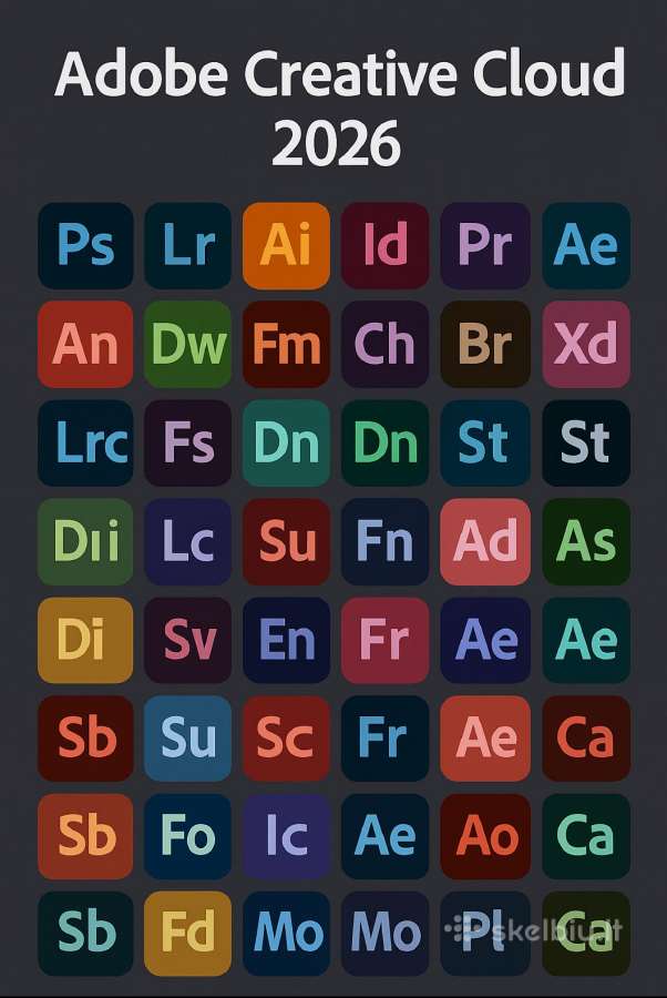 Adobe Creative Cloud 2026, 40 Apps 1 Metu License