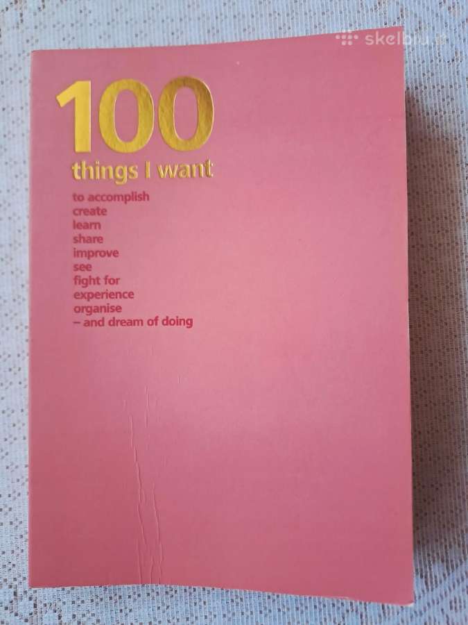 100 things i want planuotė, užrašinė