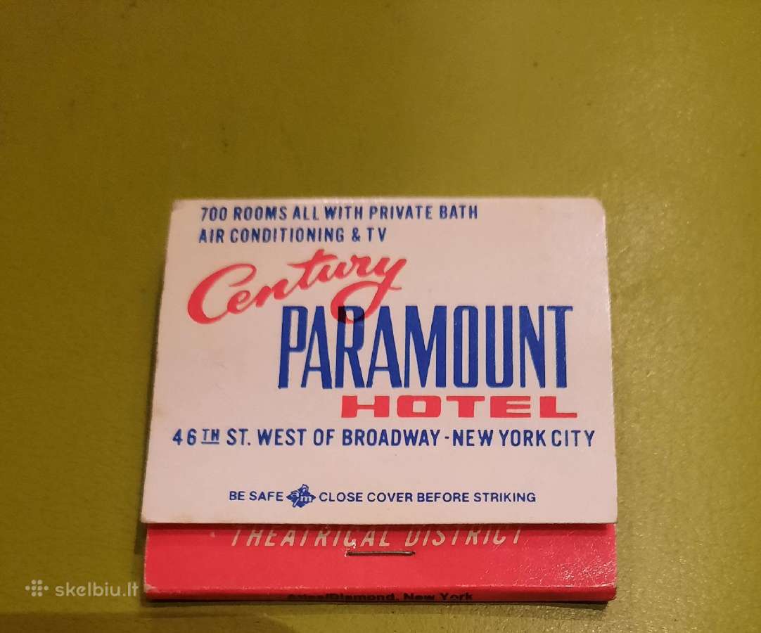18.1 Degtukų dėžutė Century Paramount Hotel