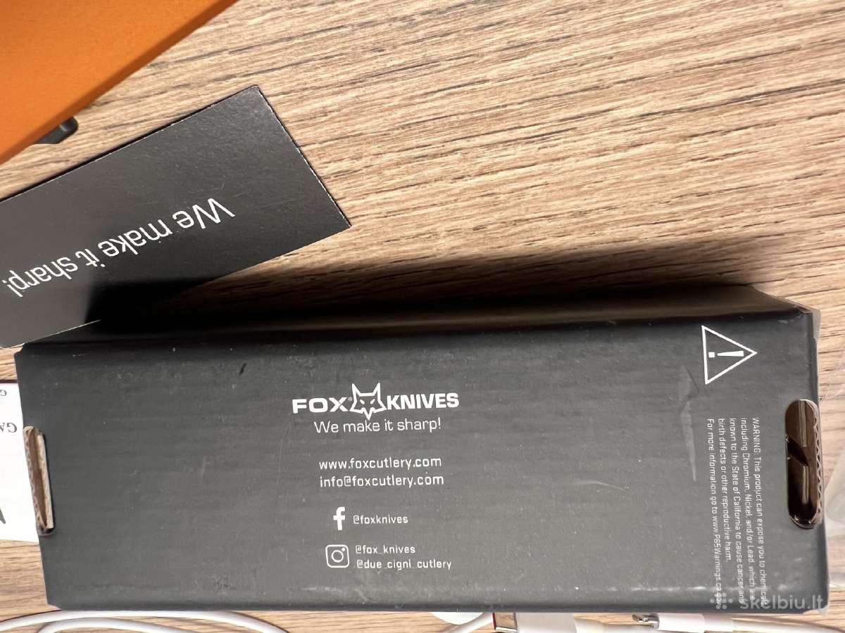Fox Knives Chnops Gold naujas Peilis Edc - nuotraukos Nr. 10