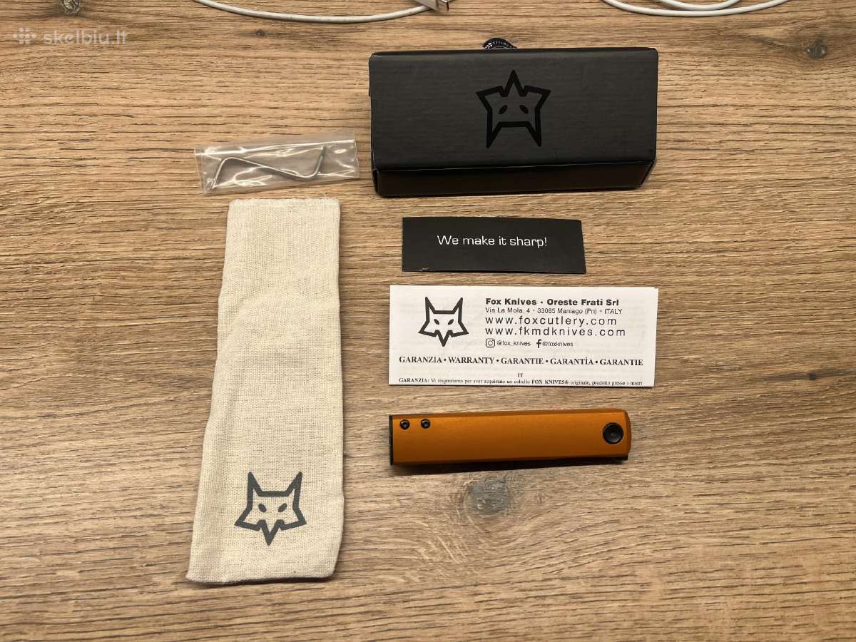 Fox Knives Chnops Gold naujas Peilis Edc - nuotraukos Nr. 2