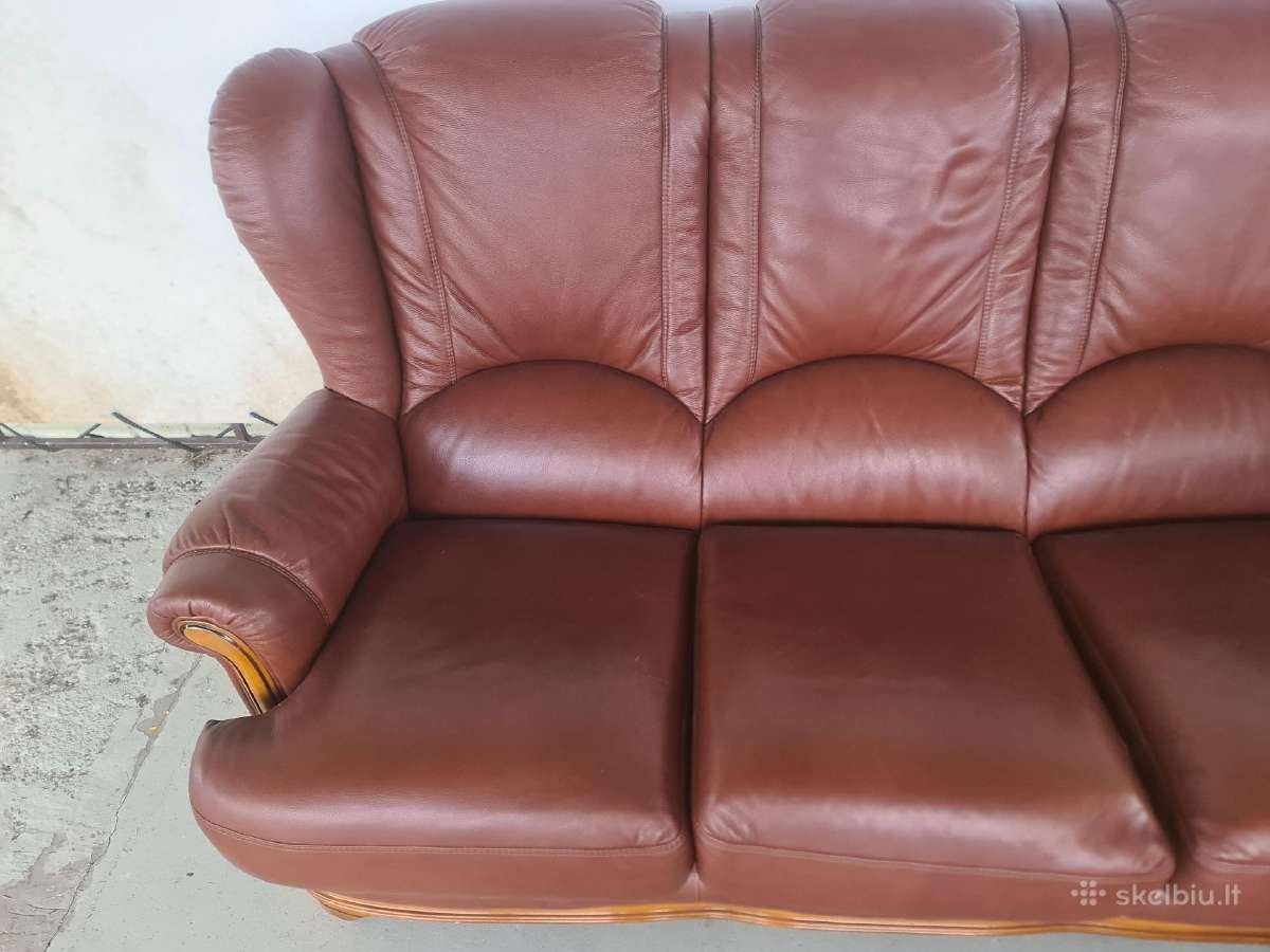 Odinė sofa - nuotraukos Nr. 2