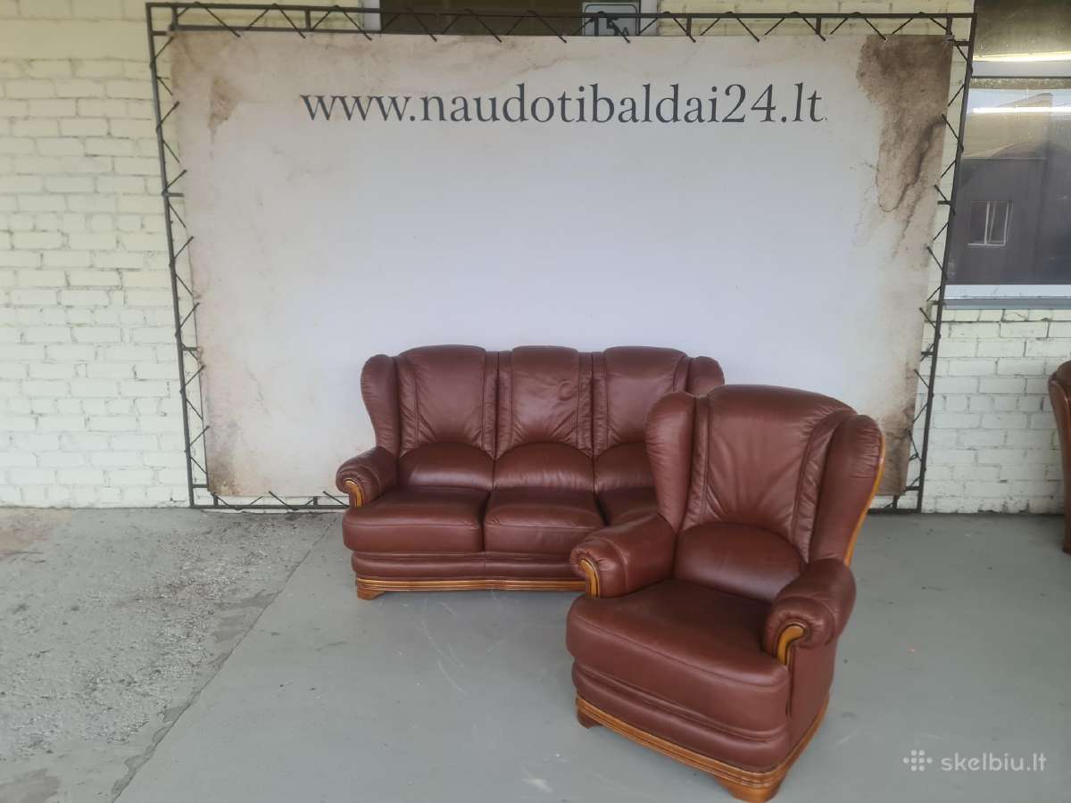Odinė sofa - nuotraukos Nr. 7