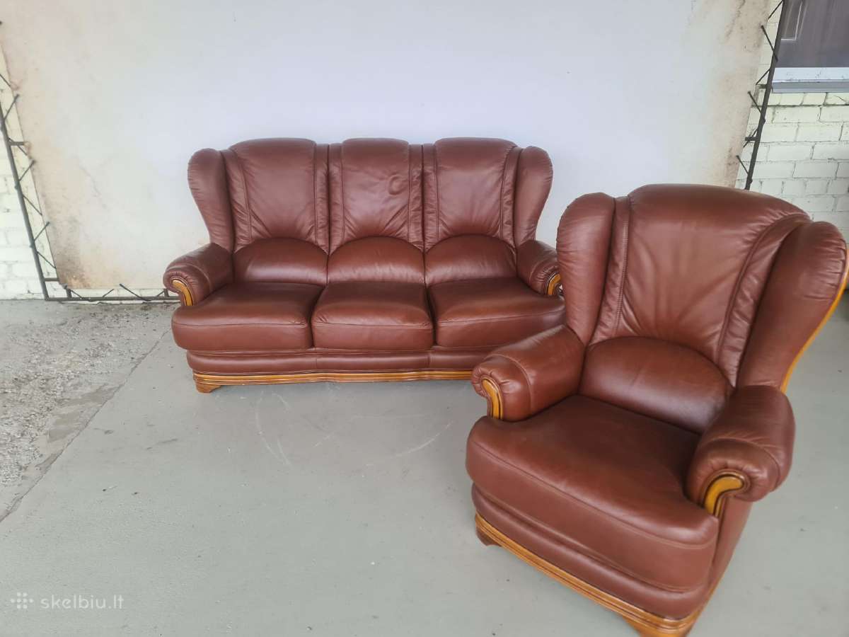 Odinė sofa - nuotraukos Nr. 8