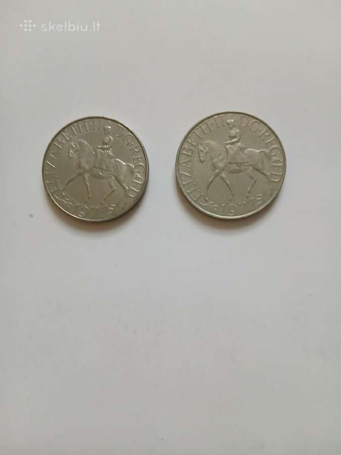 Didžioji Britanija 25 New Pence 1977 Km # 920 Unc
