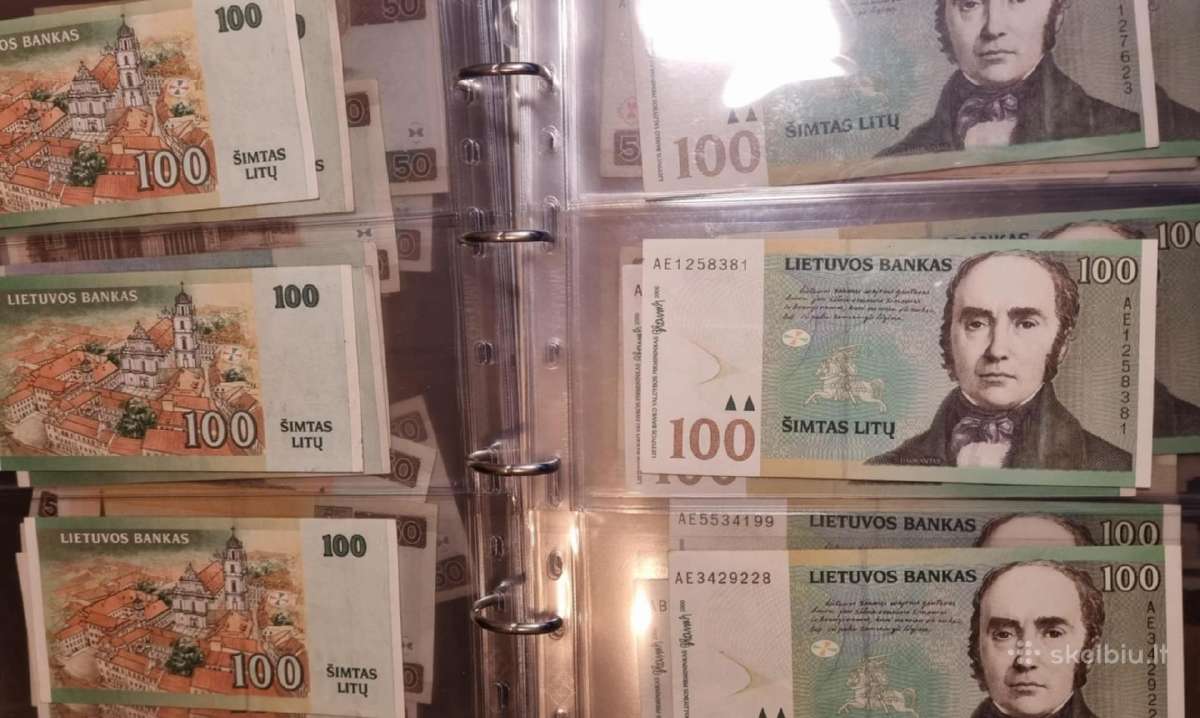 Parduodu lietuviskus banknotus 20, 50,100 litu - nuotraukos Nr. 3