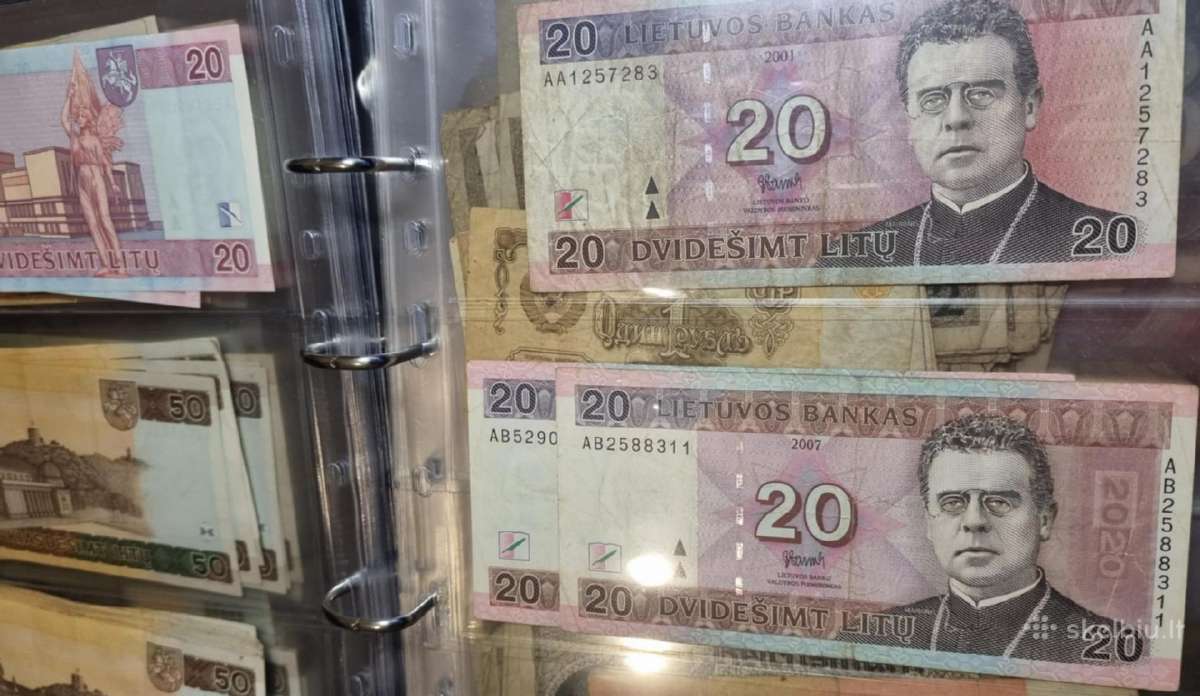 Parduodu lietuviskus banknotus 20, 50,100 litu - nuotraukos Nr. 5