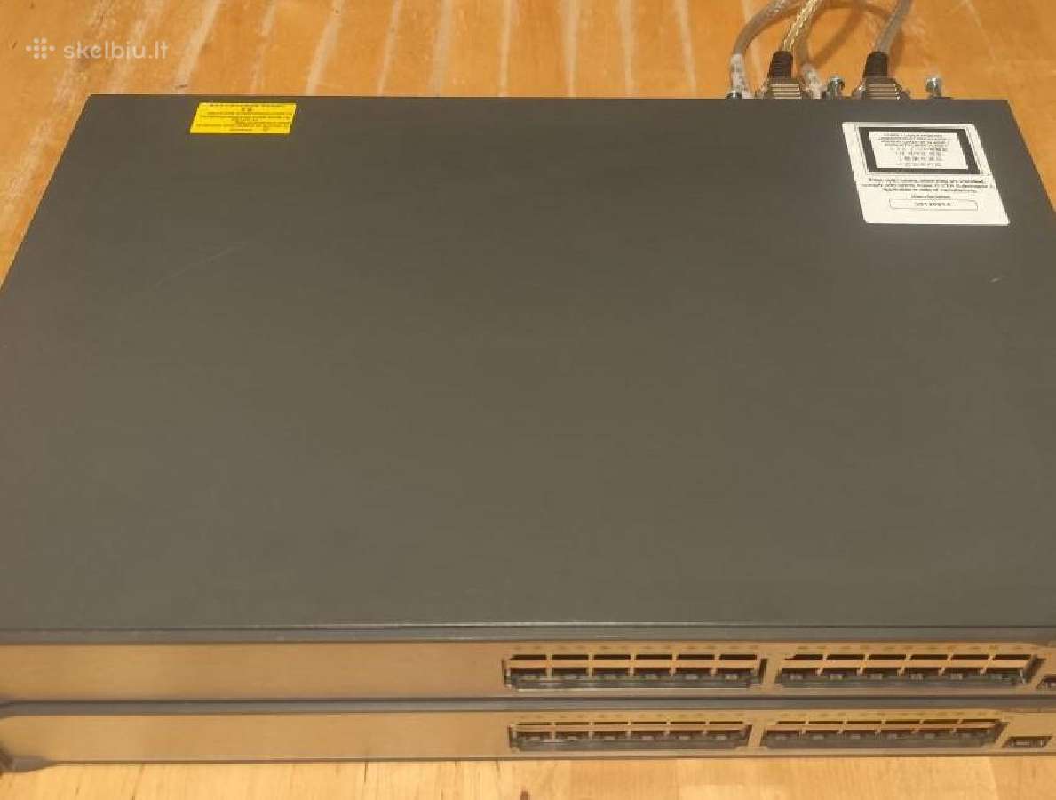 Cisco Catalyst 3750 v2 Poe 24 port naudotas - nuotraukos Nr. 2