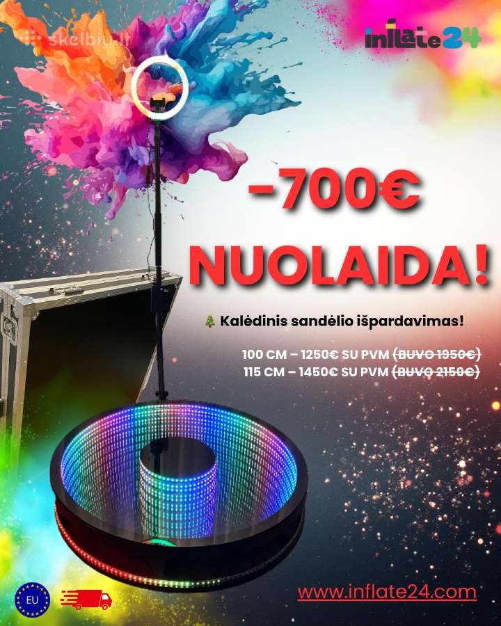 360 LED video/foto platforma – 700 €!