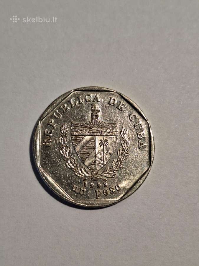 Kuba 1 pesas 1998 - nuotraukos Nr. 2