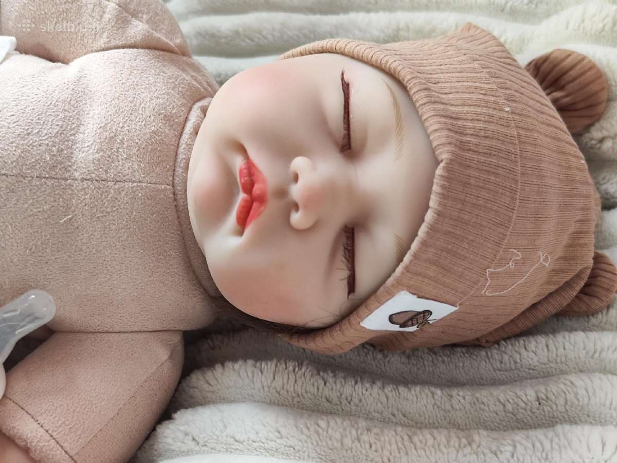 Didelė tikroviška reborn lėlė, pianinas - nuotraukos Nr. 16