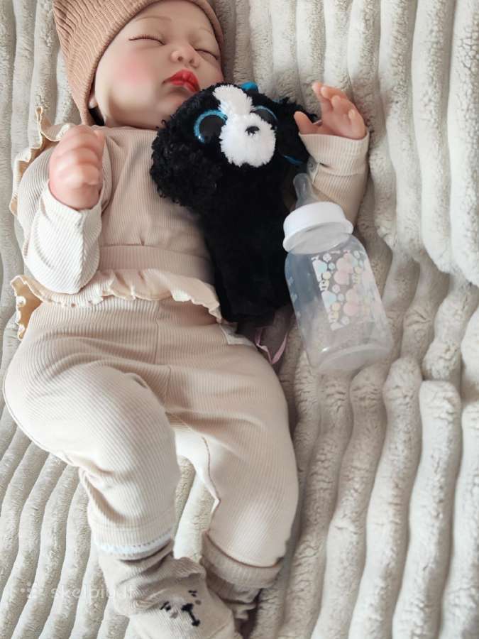 Didelė tikroviška reborn lėlė, pianinas - nuotraukos Nr. 13